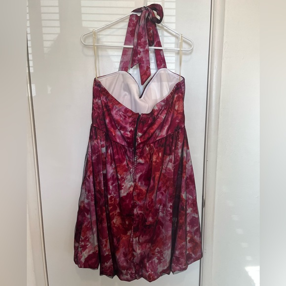 Torrid floral mesh dress with bubble hem - Picture 2 of 7